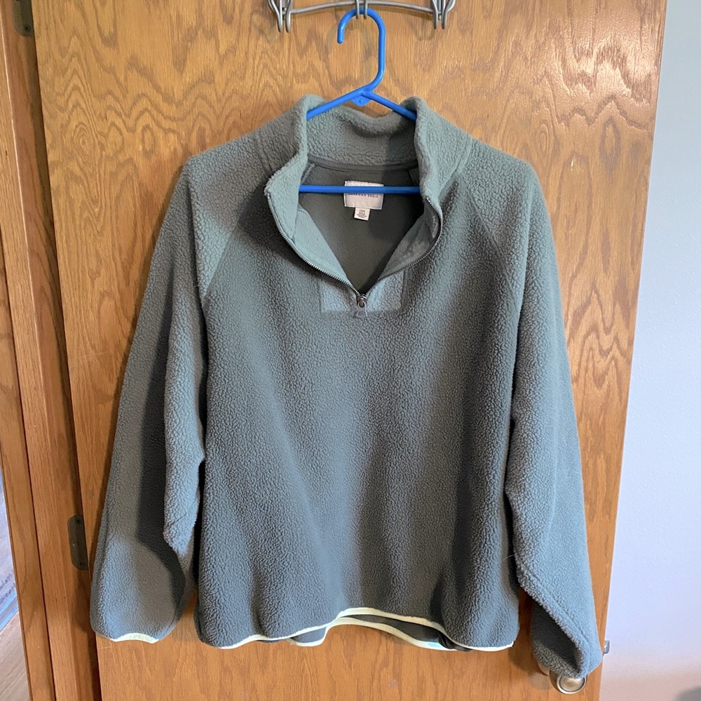 American eagle fleece quarter zip